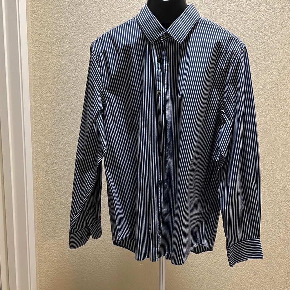 Express Modern Fit dress shirt ;Lg 16-16 1/2